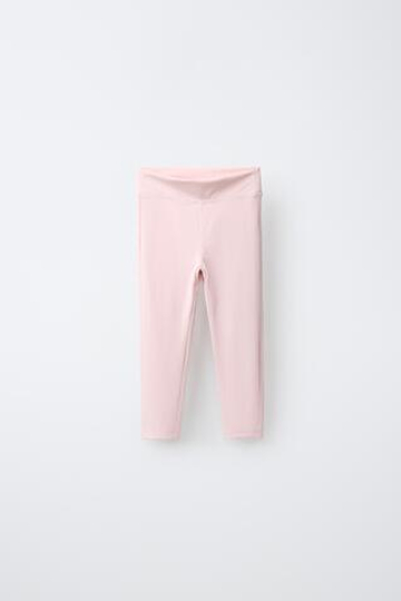 ZARA ЛЕГИНСЫ ДЛЯ БАЛЕТА ИЗ ТЕХНИЧЕСКОЙ ТКАНИ, ЦВЕТ РОЗОВОГО ДЕРЕВА