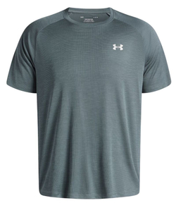 Теннисная футболка Under Armour Tech Textured Short Sleeve - jasper blue/white