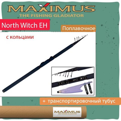 Удилище, поплавочная удочка Maximus с кольцами North Witch EH 4,5 m, 3-15 g (MEHTRFNW450). Товар уцененный