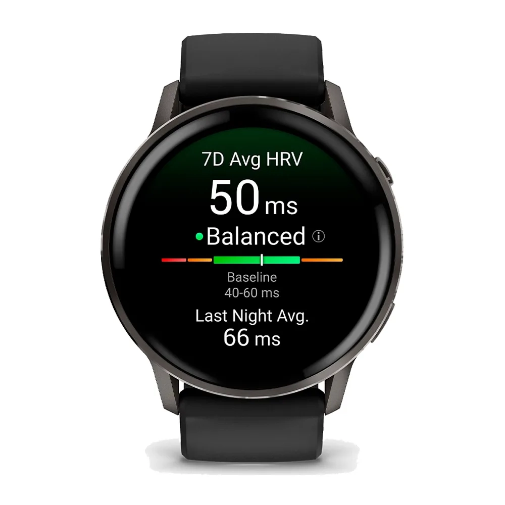 Умные часы Garmin Venu 4, 45mm, Slate with Black Silicone Band (010-03014-00)