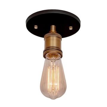 Потолочный светильник 1*Е27 LOFT3103C чёрный/латунь Factory filament LOFT IT
