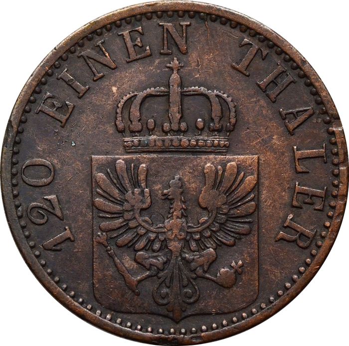 3 пфеннига 1869 Германия (Пруссия) "A"