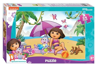 Макси-пазл 24эл. "Даша-путешественница" (Степ пазл)