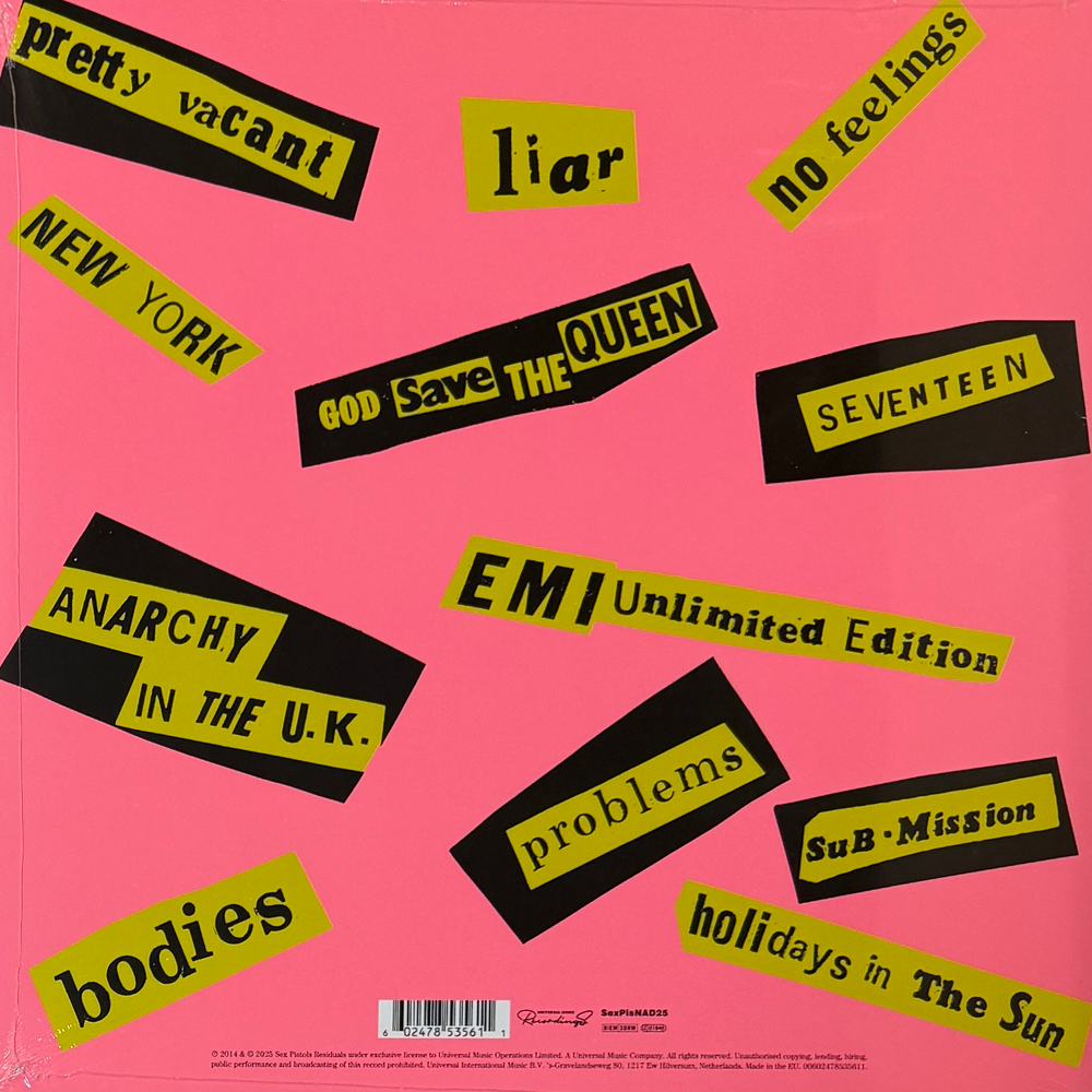 Виниловая пластинка Sex Pistols ‎– Never Mind The Bollocks Here's The Sex Pistols LP Clear