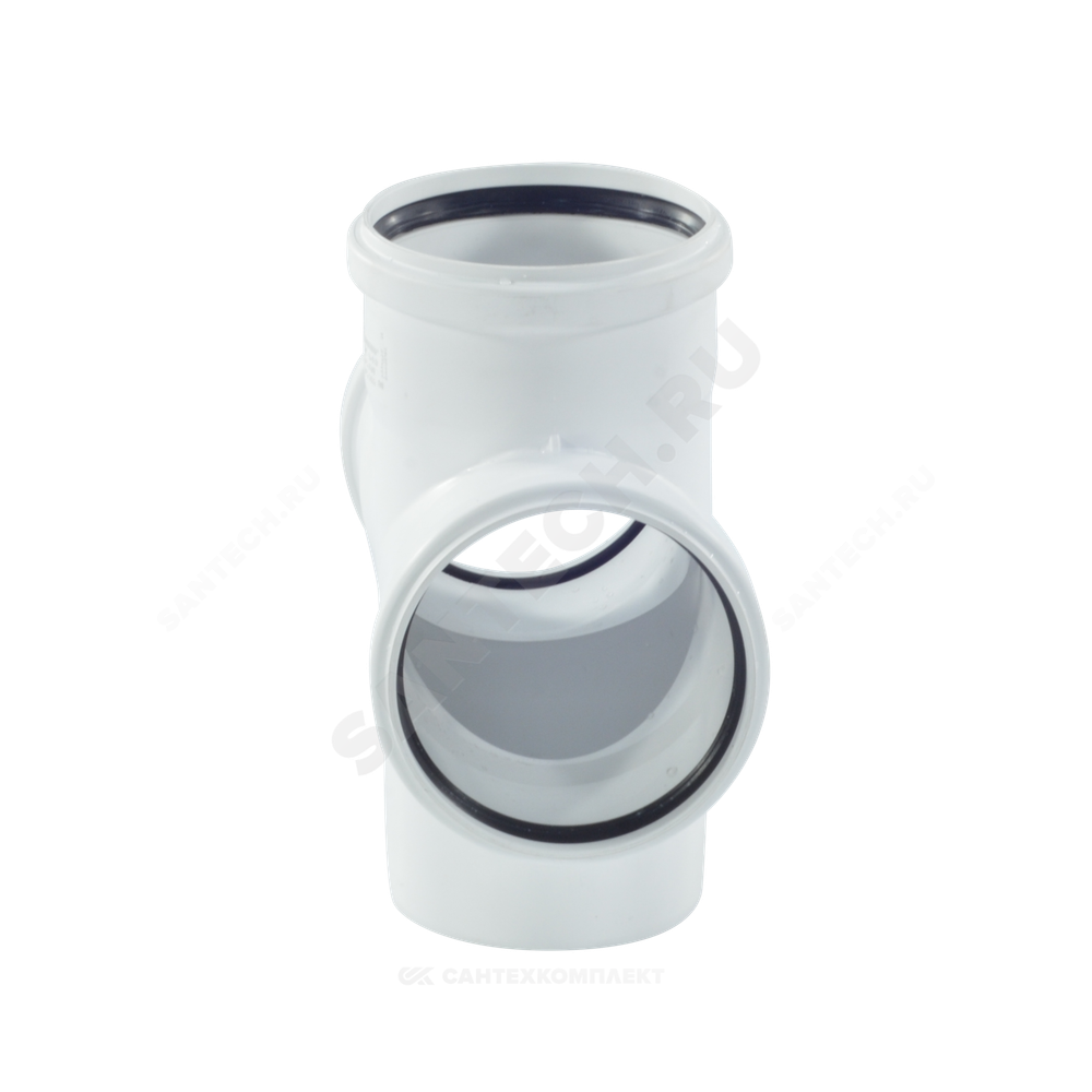 Крестовина PP-H 1-плоскостная бесшумная белая RAUPIANO PLUS Дн 110х110х110х87гр б/нап в/к Rehau 11215541001