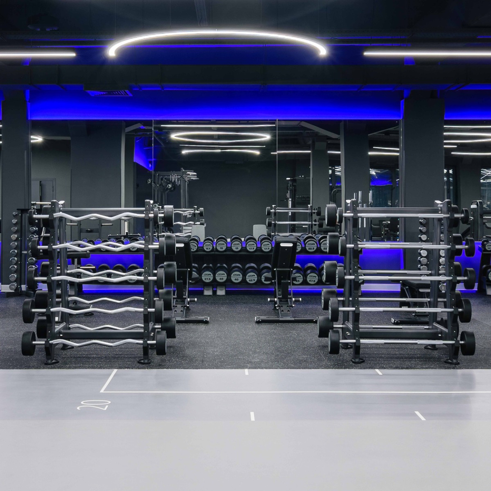 Набор изогнутых полиуретановых штанг LEVEL (шаг 5 кг, 5 шт) PROFI-FIT 10-30 кг