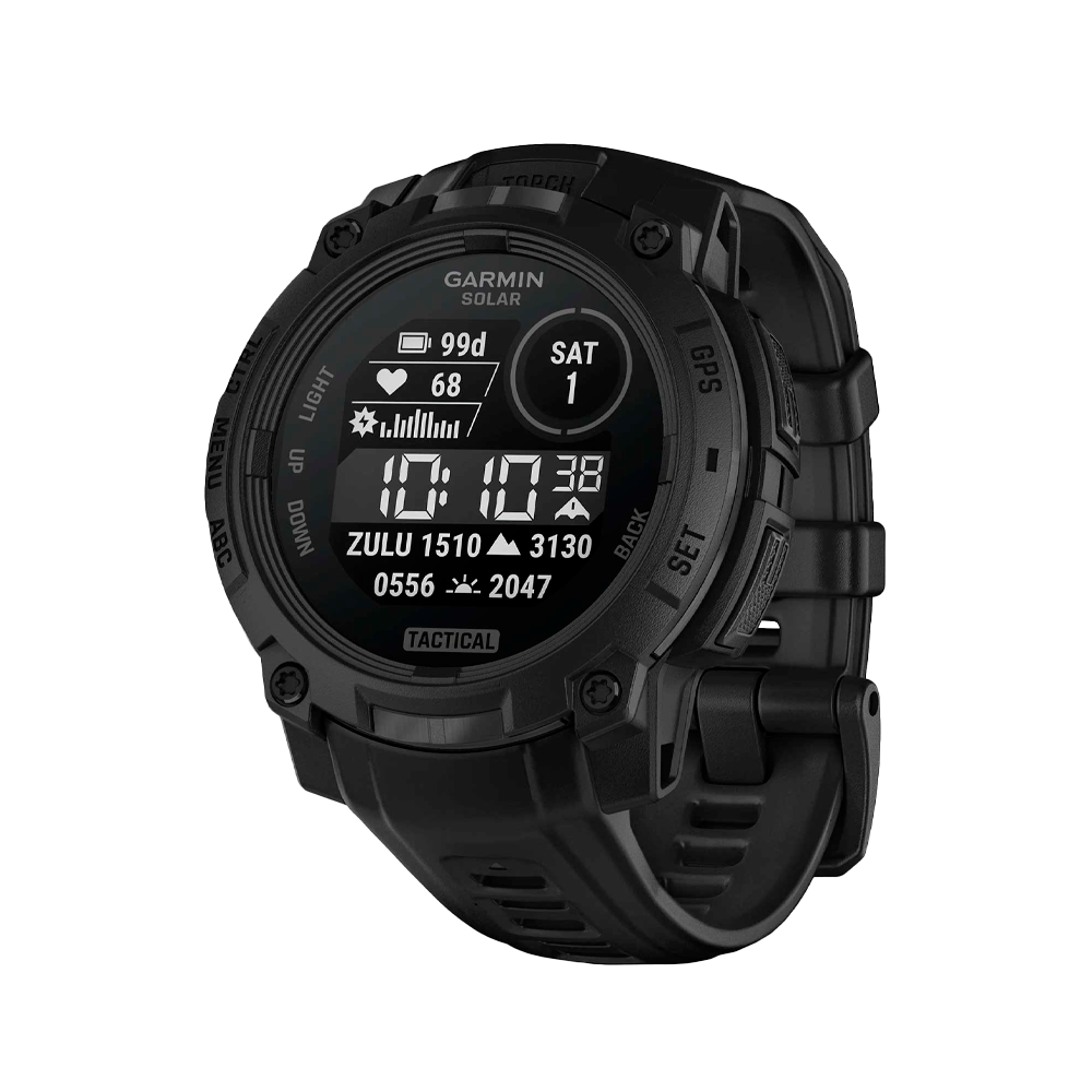 Умные часы Garmin Instinct 3, 45mm, Solar Tactical Black (010-02934-50)