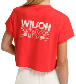 Damski T-shirt Wilson Harper Crop - infrared