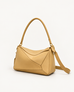 Сумка LOEWE Featherlight Puzzle Medium, кремово-жёлтый оттенок