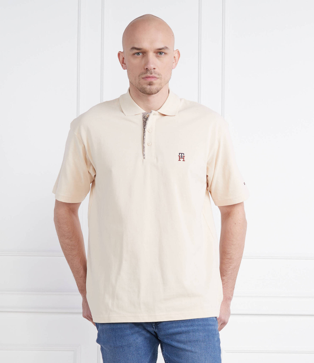 поло monogram placket archiv Tommy Hilfiger - бежевый(MW0MW30785)