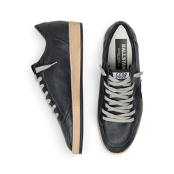 Men’s Ball Star in black nappa with suede star and nappa heel tab