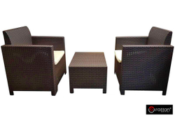 Комплект мебели NEBRASKA TERRACE Set (стол, 2 кресла), венге