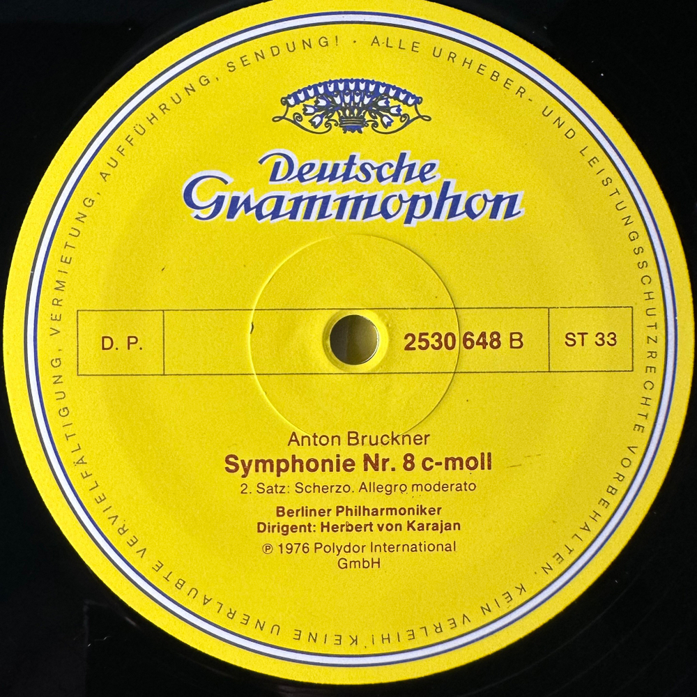 Брукнер, Берлинский филармонический оркестр, Караян - Симфония № 8 2LP (Германия 1976г.)