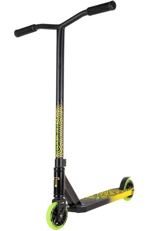Самокат Tech Team Duker 202 black/yellow 1/4 чёрный/желтый