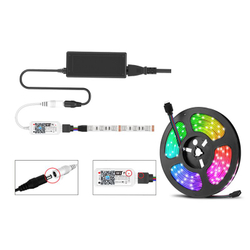 Wi-Fi RGB ленты контроллер, Алиса + пульт 12-24V