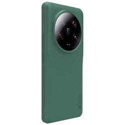 Чехол усиленный зеленого цвета от Nillkin для Xiaomi 13 Ultra, серия Super Frosted Shield Pro