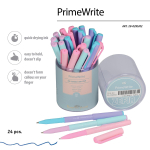 Ручка масляная 1,0 мм, синяя "PrimeWrite. Basic. Zefir" (Bruno Visconti)