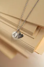 Подвеска В сердце буква / Love