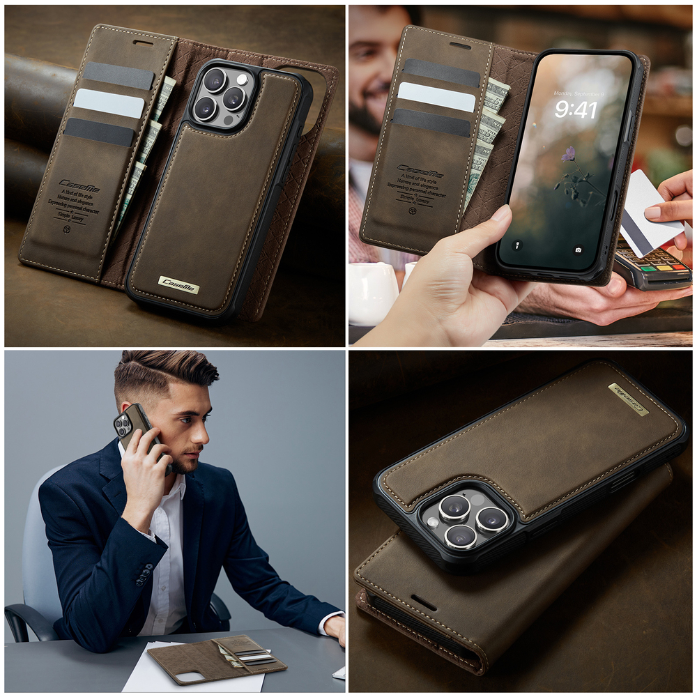 Чехол-кошелек CaseMe 2 in 1 MagSafe iPhone 16 Pro Max