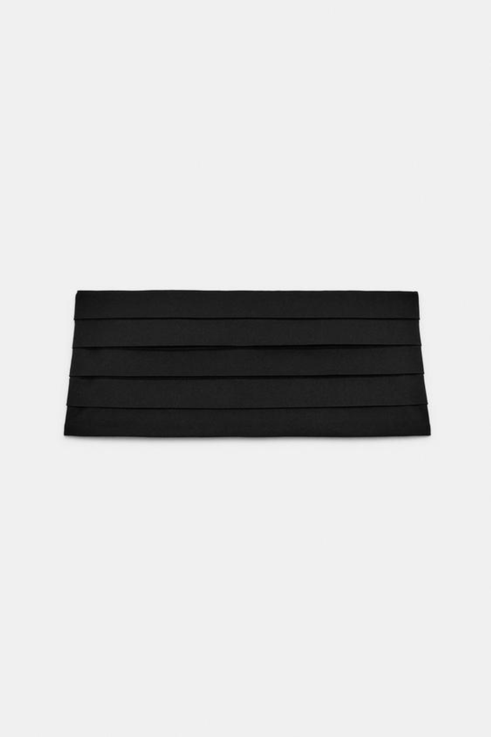 ZARA РЕМЕНЬ-КОРСЕТ С ПЛИССИРОВКОЙ, ЧЕРНЫЙ
