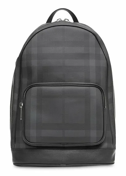 Рюкзак в клетку Burberry London Check серый