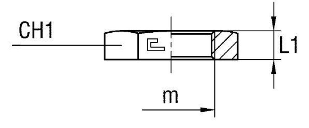Гайка накидная NT 22L/20S 30х2