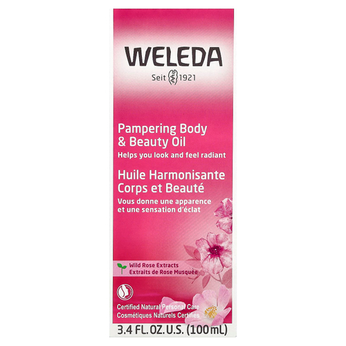 Weleda, смягчающее масло для тела и красоты, экстракты шиповника, 100 мл (3,4 жидк. унции)
