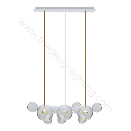 Pendant design lamp   Bolle by Giopato & Coombes (3 lampshade ,  прямоугольное mount)