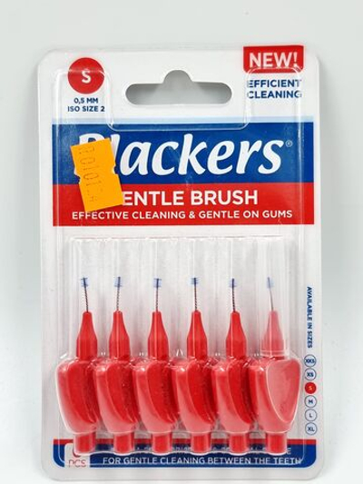 Межзубные ёршики Plackers Gentle Brush Size 2 (S), 0.5 мм, в упаковке 6 шт. (Бельгия)