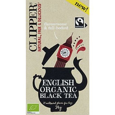 Черный чай Clipper English Organic Black Tea Английский чай 20 пакетиков 34 г (из Финляндии)