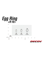 Заводные кольца для рыбалки Decoy R-10 Egg Ring #4 (в упаковке 12 штук)