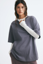 Хлопковая футболка оверсайз - H&M