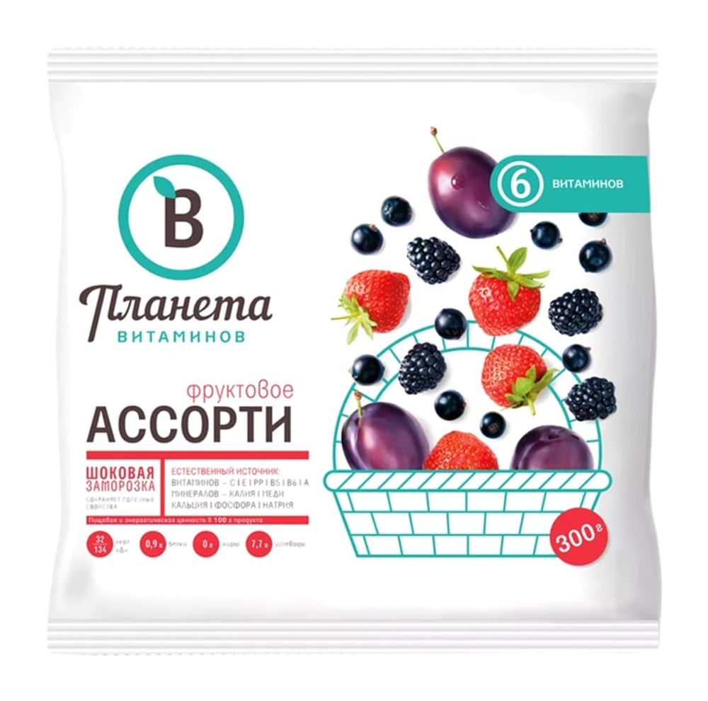 Ассорти Фруктовое, Планета Витаминов, 1000 г, (6)