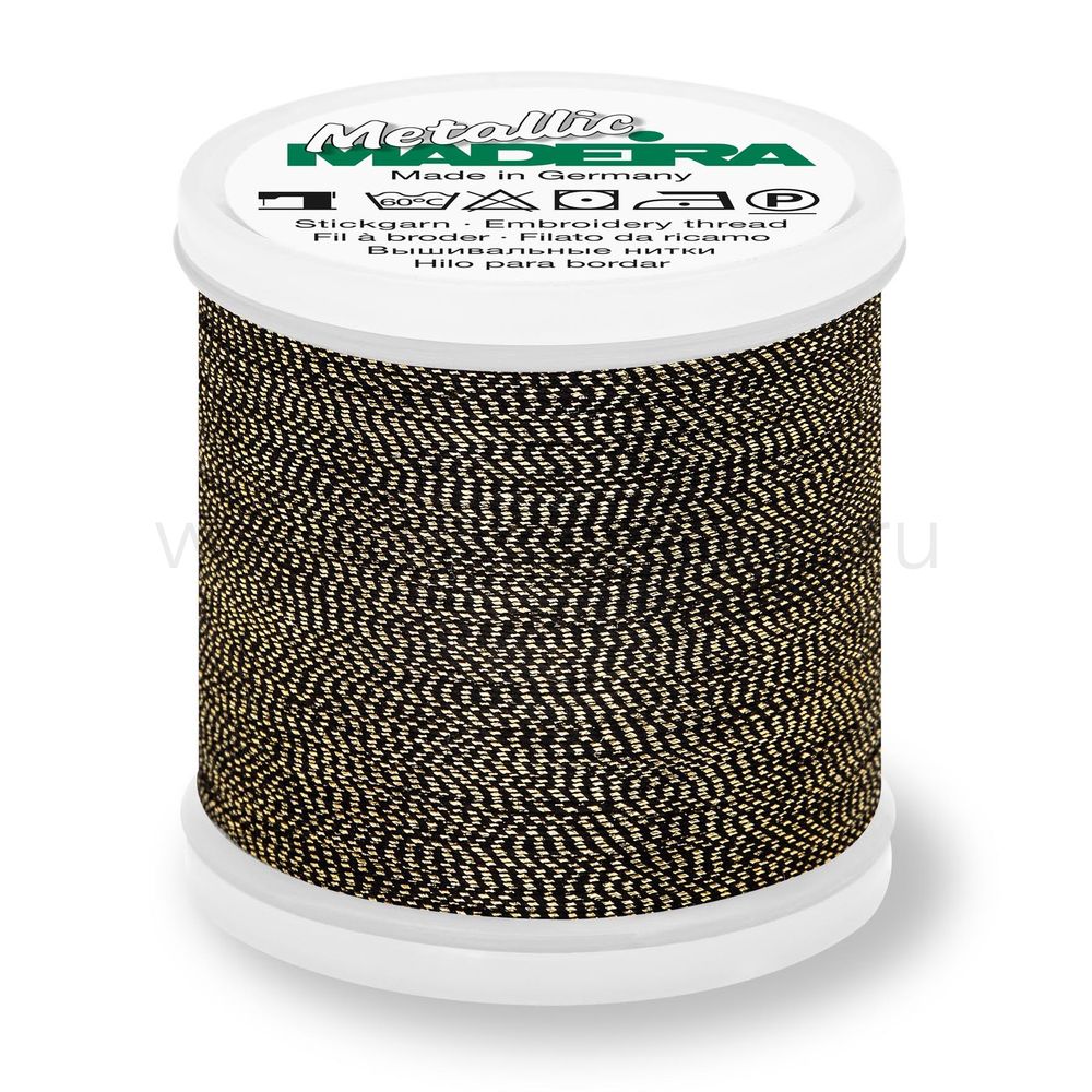 Нитки вышивальные металлизированные Madeira Metallic №40, 200 м, цв. 424, 9842, 5 катушек