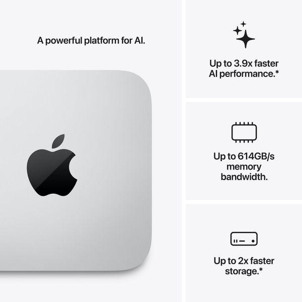 Настольный компьютер Apple Mac Studio 2026 MHL64LL/A (M5 Max 18-Core CPU, GPU 32-Core, 36 ГБ, 512 ГБ) Серебристый | Silver