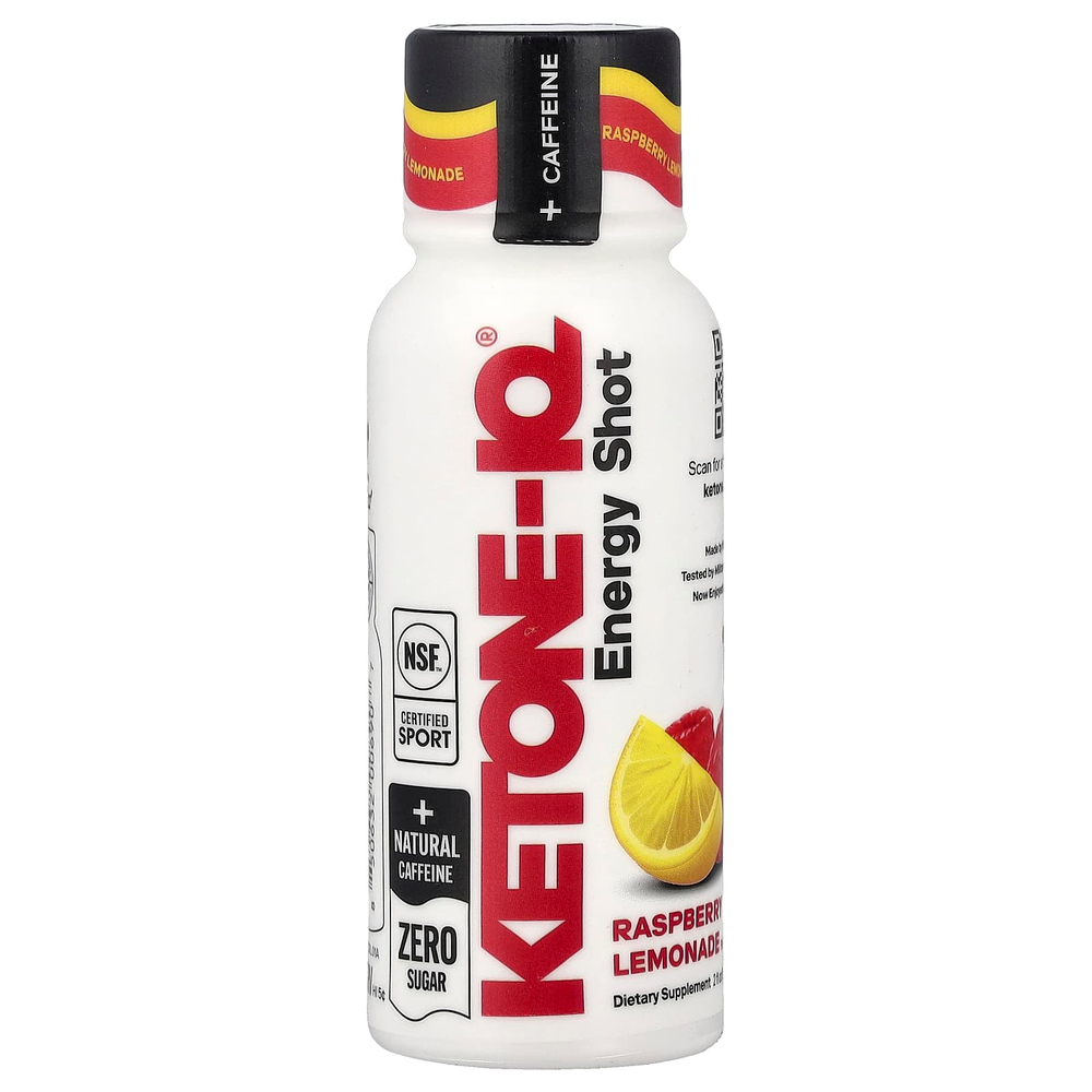 Ketone-IQ, Energy Shot, малиновый лимонад, 6 флаконов по 59 мл (2 жидк. унции)