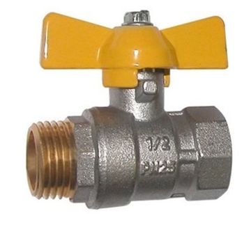 Кран шаровый TIM 1/2" ВР-НР для газа