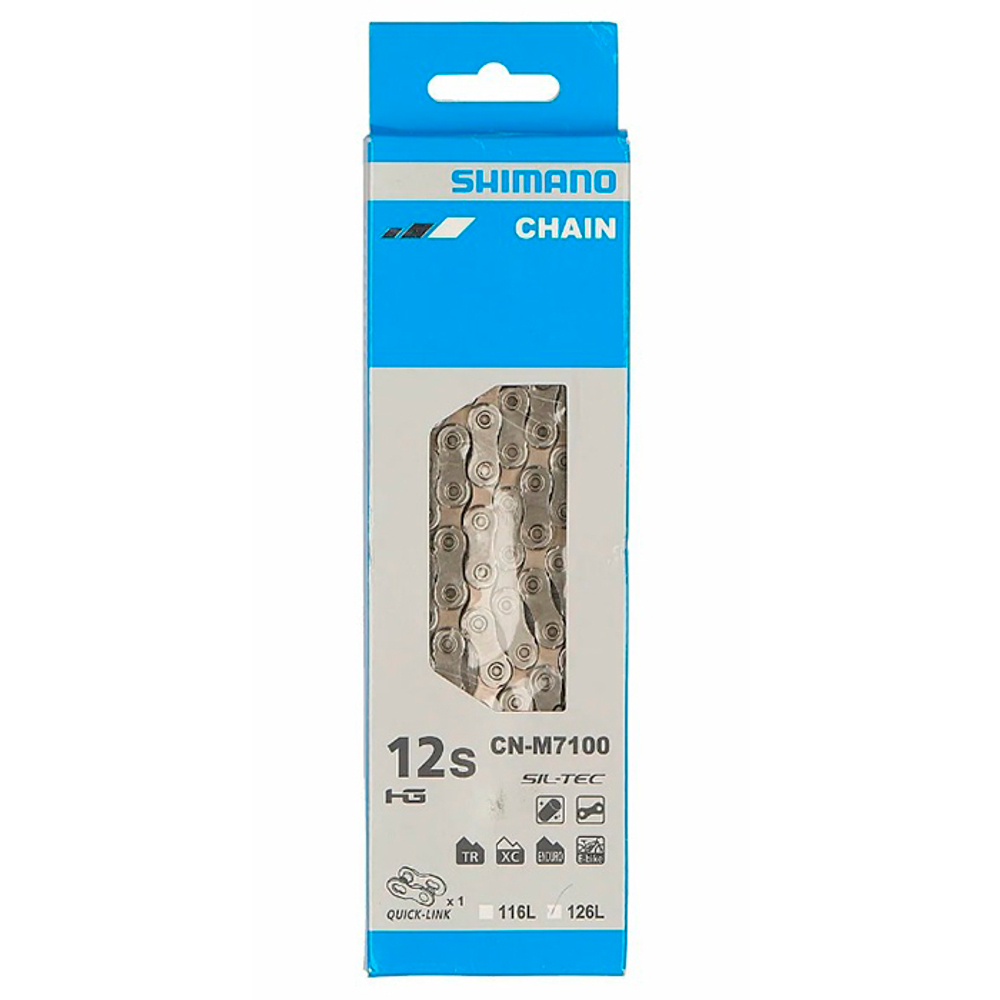 Цепь ICNM7100126Q  SLX 12ск. 126зв.+замок, инд. уп. SHIMANO