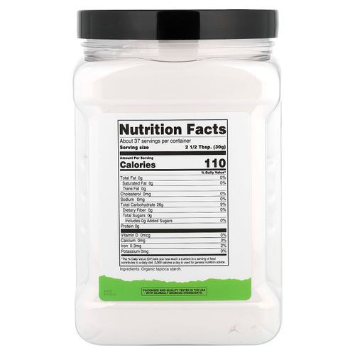 Nutricost, Pantry, органический тапиоковый крахмал, 1100 г (39,3 унции)