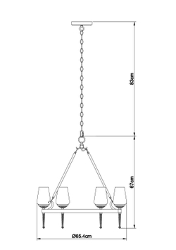 Светильник подвесной Arte Lamp Stefan A1722SP-6BA