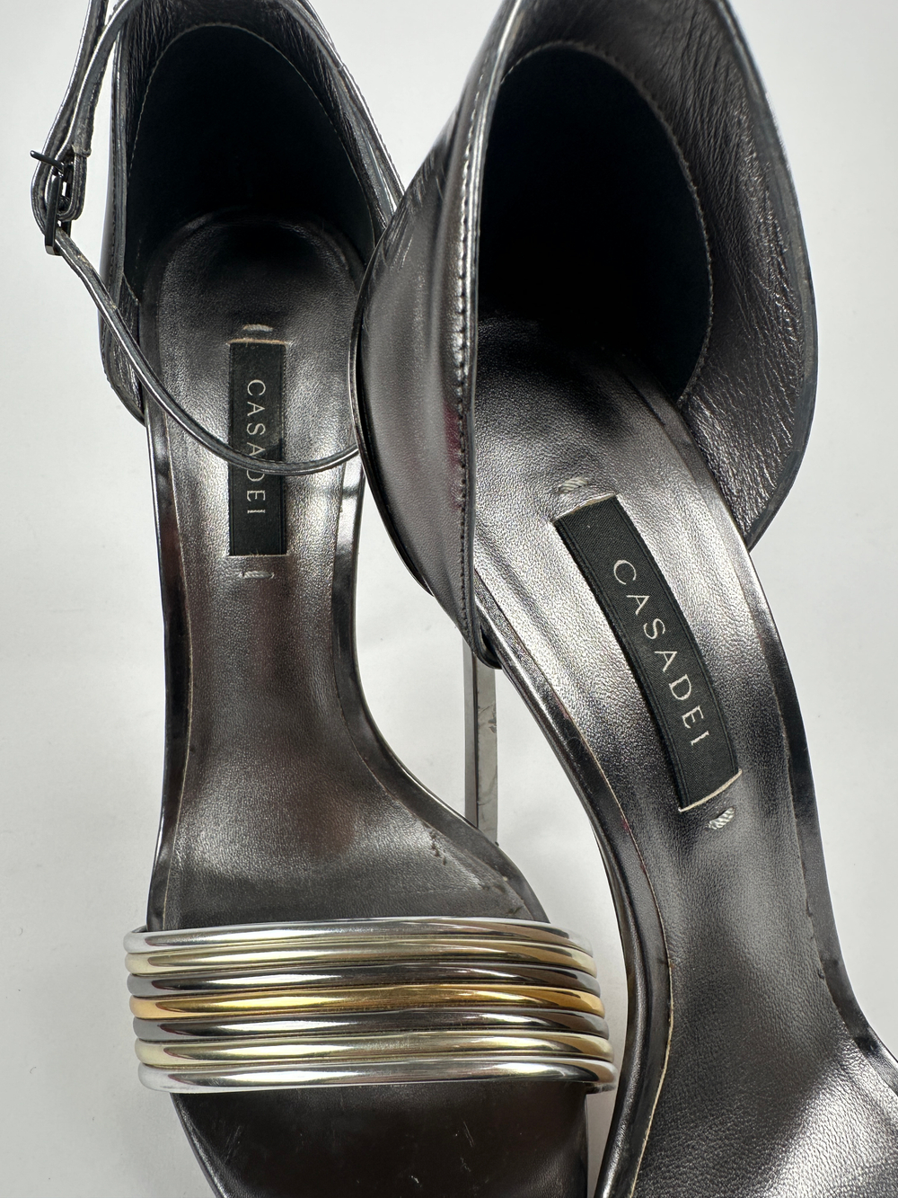Босоножки Casadei Multimetall