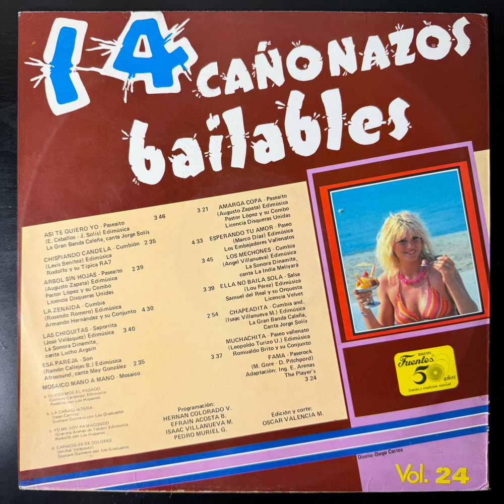 Сборник 14 Cañonazos Bailables Vol. 24 (Колумбия)