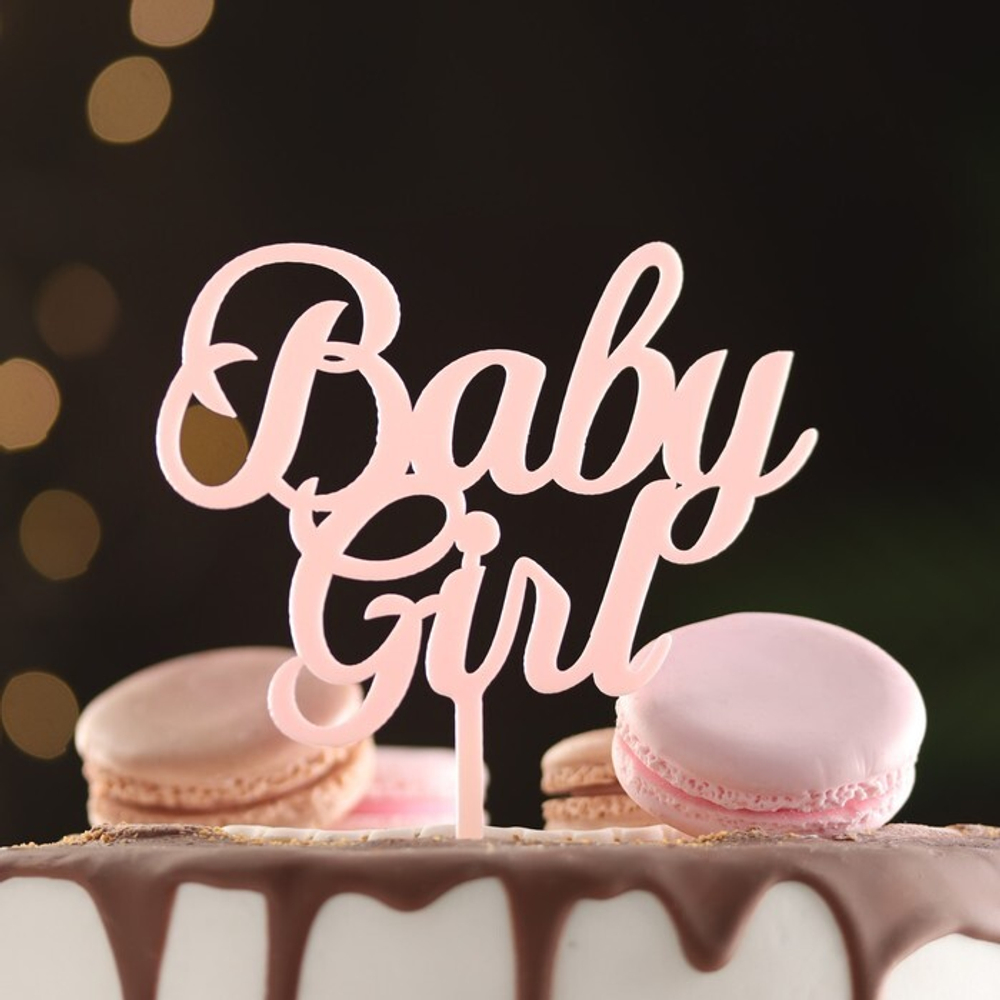 Топпер "Baby girl", светло розовый