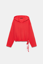 ТОЛСТОВКА С ЭФФЕКТОМ ПОТЕРТОСТИ И КАПЮШОНОМ — ZARA