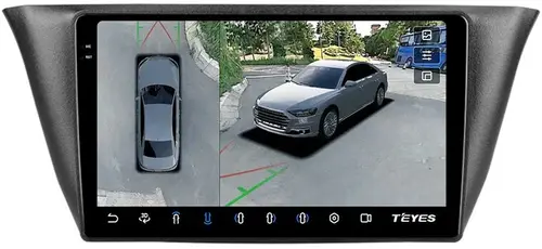 Магнитола для Iveco Daily 3 2014+ (рамка под кожу) - Teyes CC3-2K-360 монитор 9.5" 2K QLED на Android 10, Быстрая, CarPlay, 4G SIM-слот, 4 камеры в комплекте