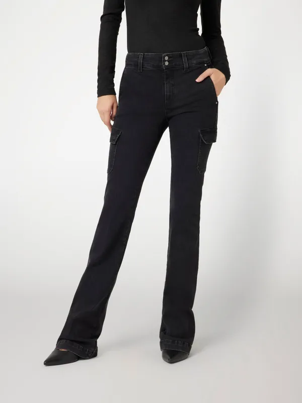 Джинсы bootcut cargo женские GUESS