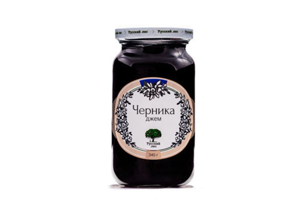 Джем "Русский лес" черника, 340г