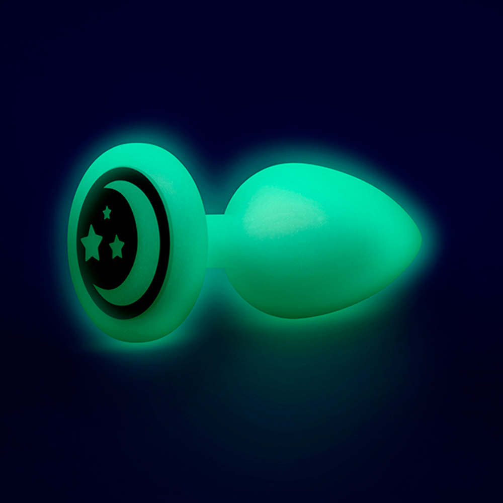 Анальный набор светящийся в темноте b-Vibe Asstronaut Glow in the Dark Set BV-046