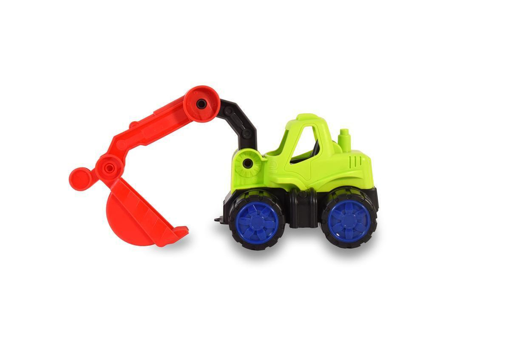 Пластмассовая игрушечная машина Toy Bibib "Эвакуатор с экскаватором" (35*12*22 см), сетка