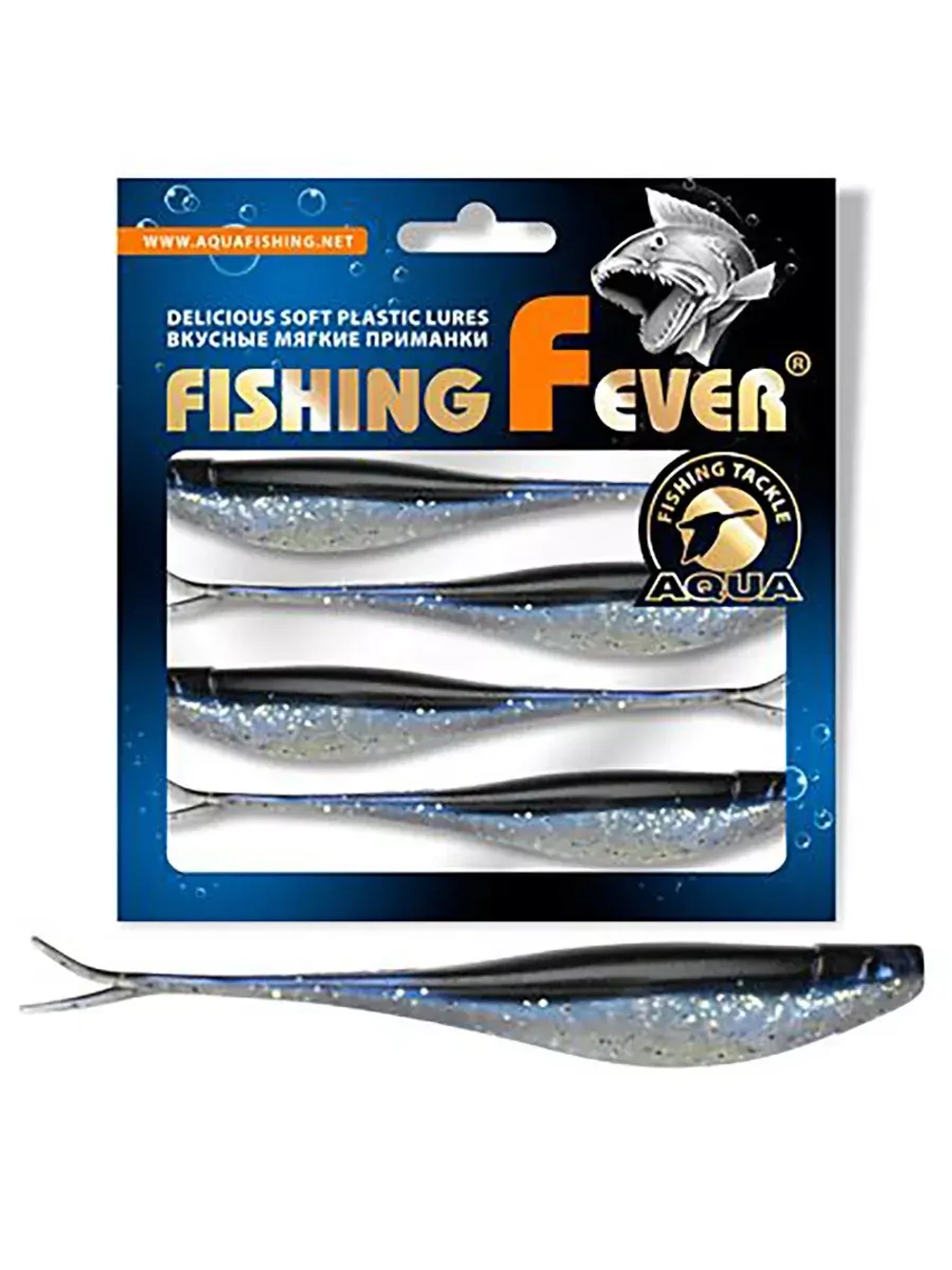 Мягкая силиконовая приманка риппер для дроп-шота AQUA FishingFever BOSS